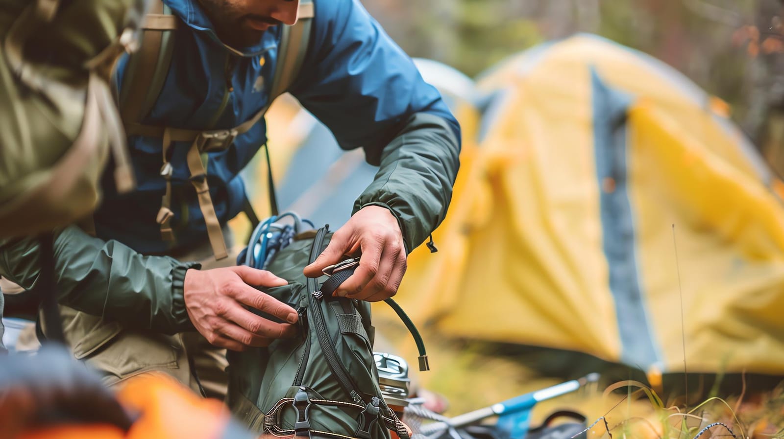 Limpeza e Higienização a Seco realizada em equipamento de camping