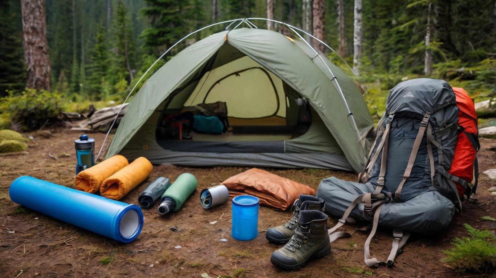 Impermeabilização realizada em equipamento de camping